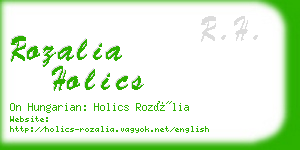 rozalia holics business card